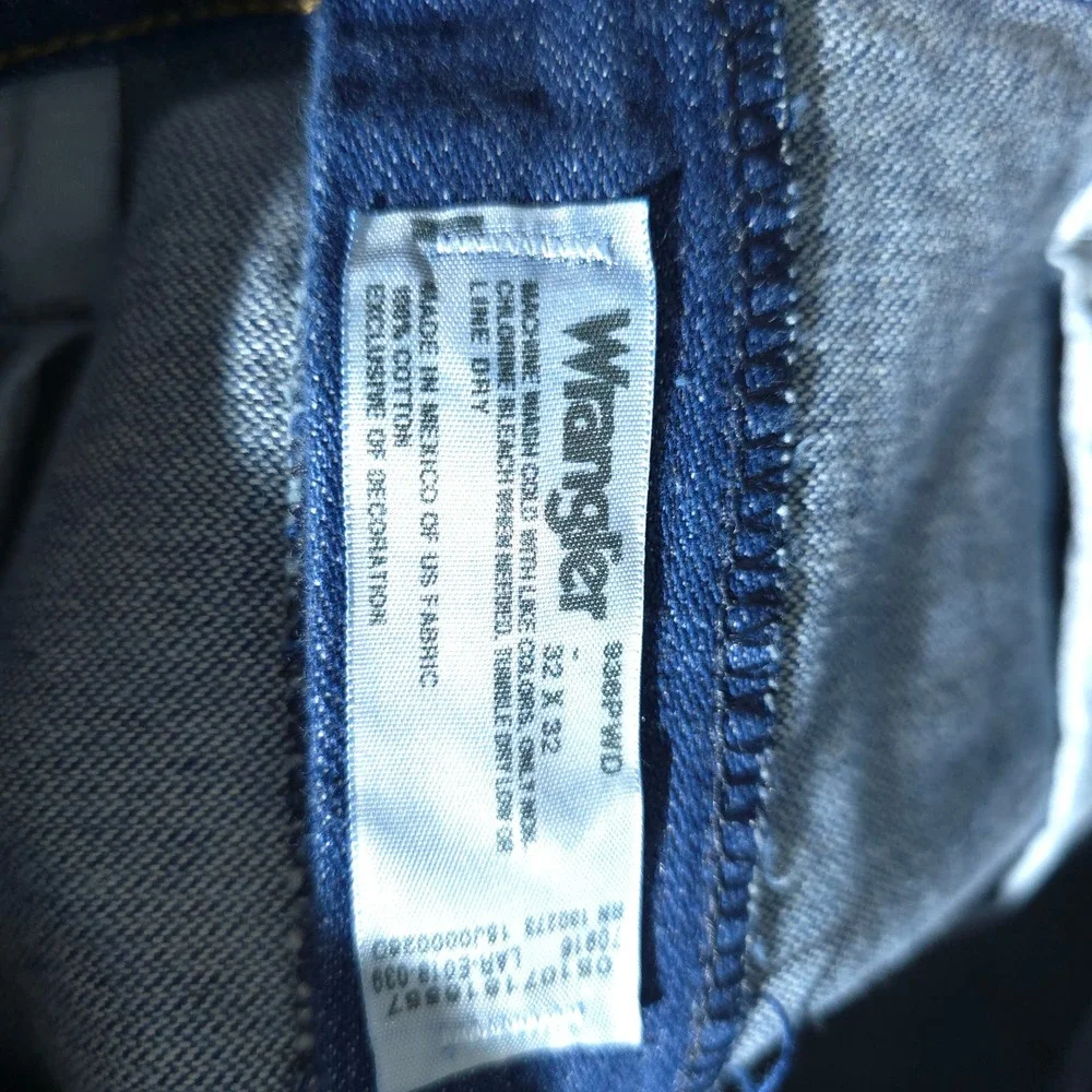 Wrangler 936PWD Jeans Mens 32x32 Blue Cowboy Cut Original Fit Straight Leg Denim
